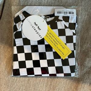 NWT Little Sleepies Crescent Zippy in Cool Checks